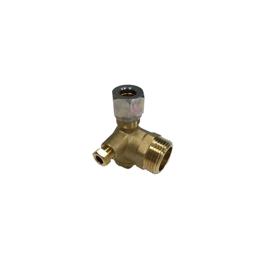 Válvula retención 3/4" M- Bicono tubo 10